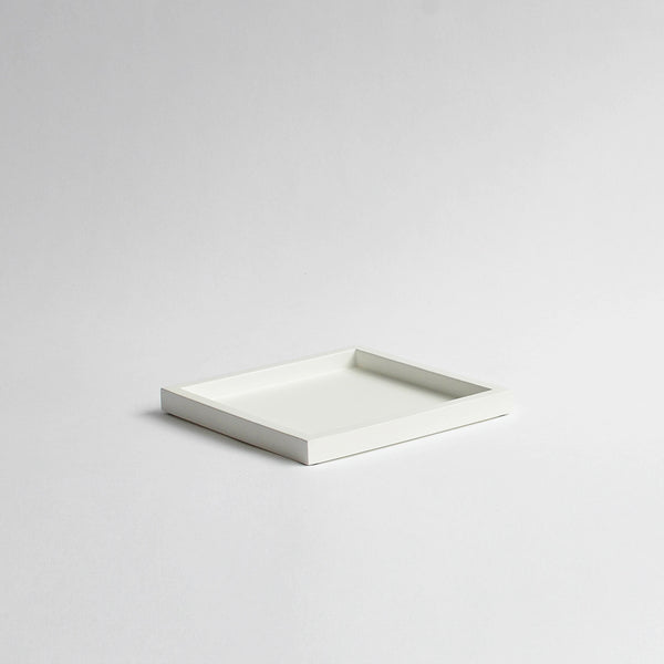 Mini Square Vanity Tray, Matt Off-White - Nom Living