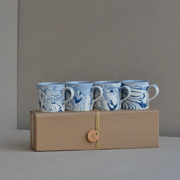 Nom Living - Marbled Small Coffee Cup Set of Four