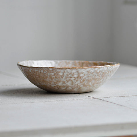 Hand Moulded Pasta Bowl, Rust