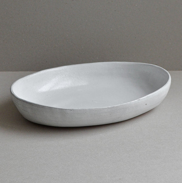 Nom Living - Stoneware Hand Thrown Oval Serving Dish XL