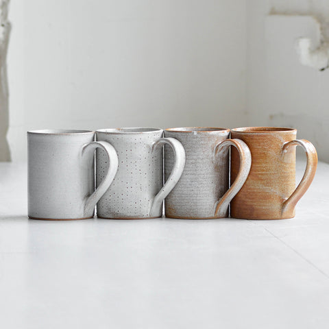 Stoneware Mug Set of Four, Warm