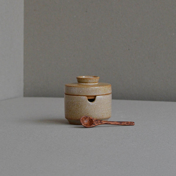 Stoneware ceramic Sugar Jar container, Rust - Nom Living