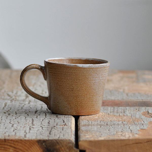 Stoneware Coffee Cup Mug, Rust, Americano - Nom Living