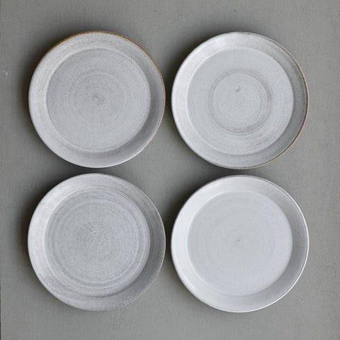 Hand Thrown Starter Plate, Set of Four