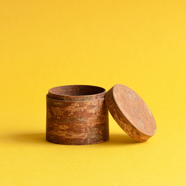 Cinnamon Bark Canister Round Medium - Nom Living