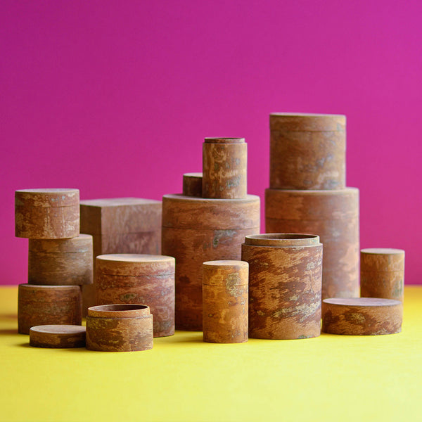 Cinnamon Wood Storage Canister, Collection - Nom Living