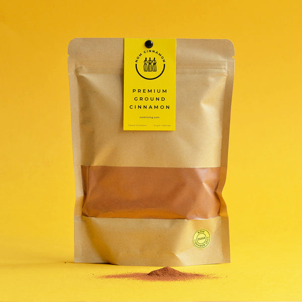 Nom premium ground cinnamon spice refill pack, 250g - Nom Living