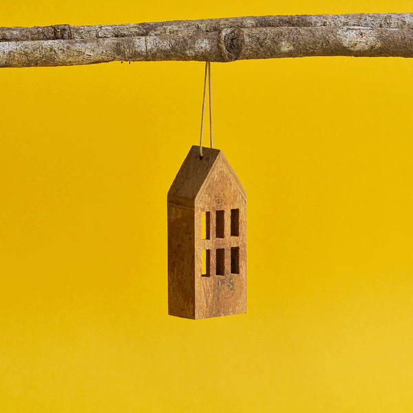 Miniature Cinnamon Bark House Tree Ornament - Nom Living