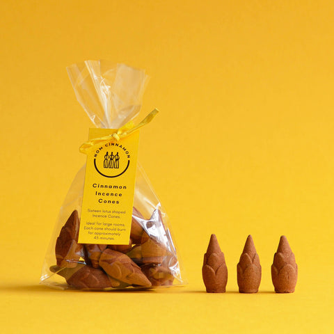 Cinnamon Incense Cones, Pack of 16