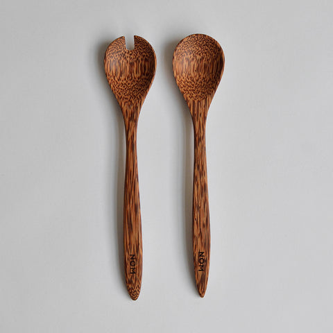 Small Salad Servers, Coconut Palm Wood