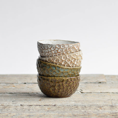 Coral Condiment Bowl Set