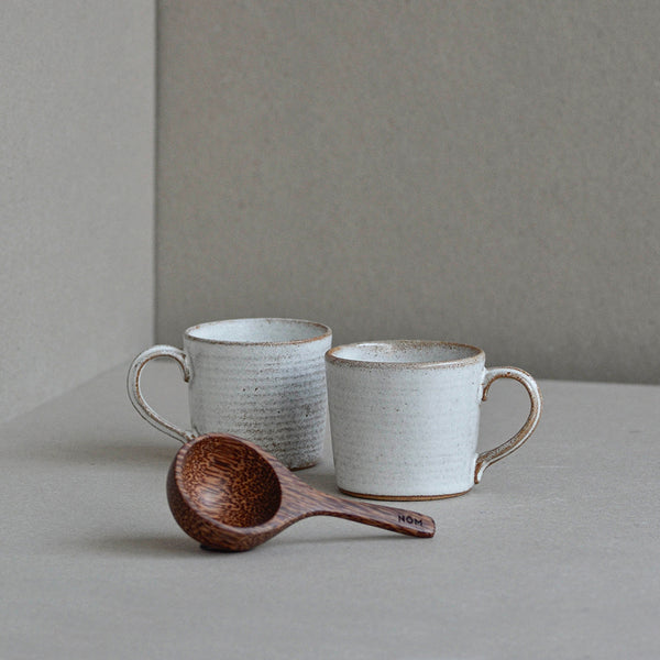 Nom Living - Stoneware Espresso Set with Coffee Scoop