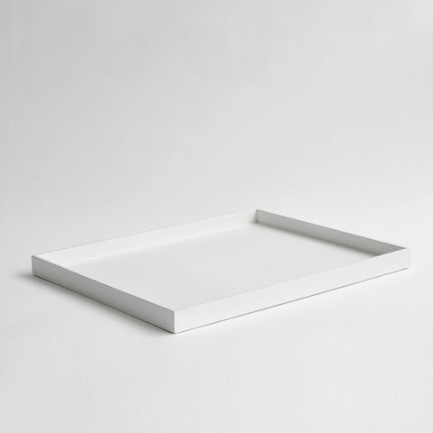 Large Rectangular Canapé Tray, Matt White