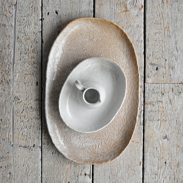 Ceramic Roast Set, Platter, Dish, Jug, Top - Nom Living