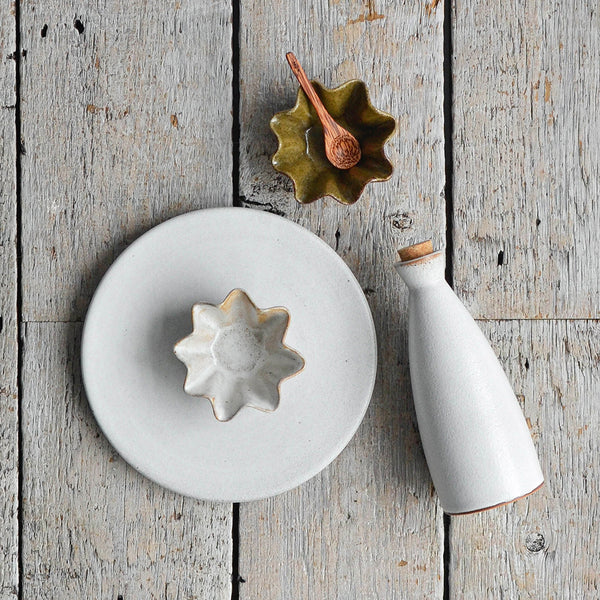 Ceramic Condiment and oil serving set, Top View - Nom Living