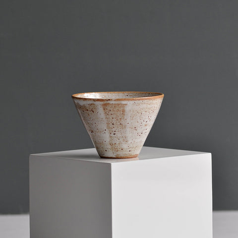 Small Conical Bowl, Thin White