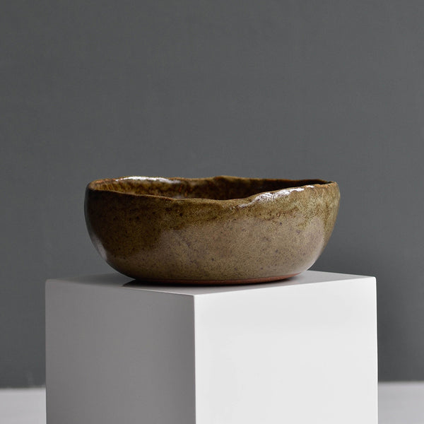 Hand Moulded Everyday Bowl, Green