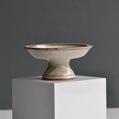 Pedestal Bowl, Pale Green