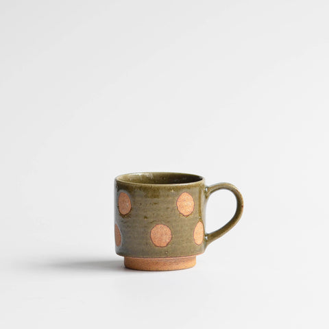 Stackable Polka Dot Espresso Cup, Green