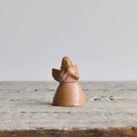 Ceramic Angel Bell, Rust