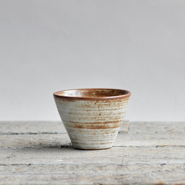 Ceramic Artisan Small Conical Bowl, Rust Light - Nom Living