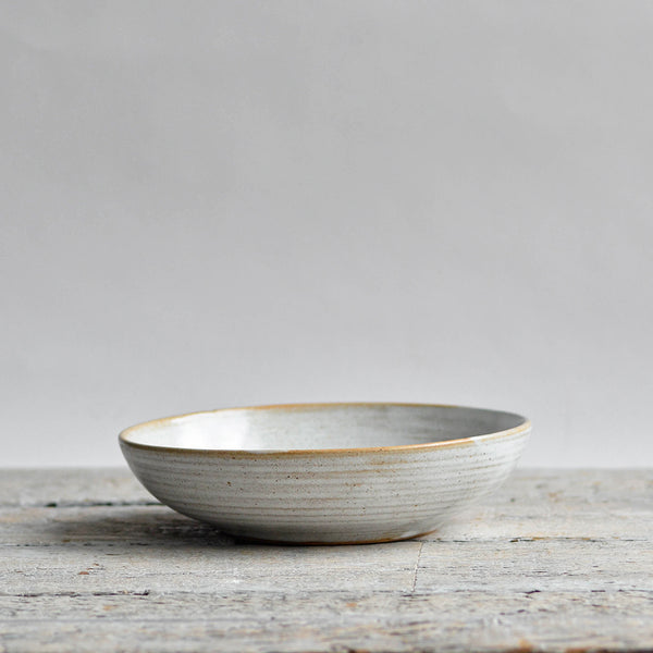 Ceramic Artisan Past bowl, Small, White - Nom Living