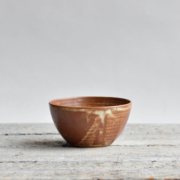 Ceramic Artisan Small Round Bowl, Rust - Nom Living