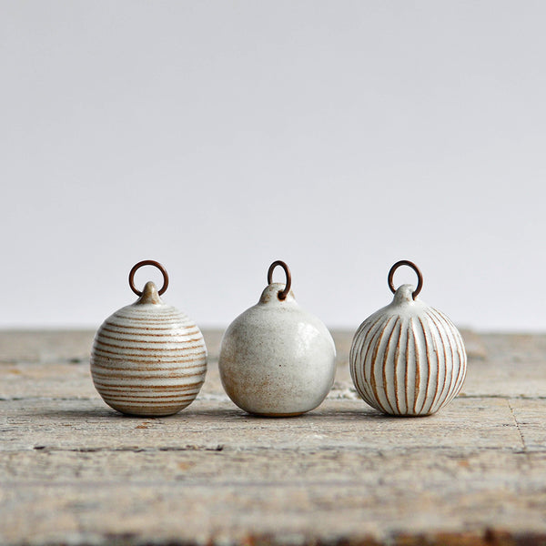 Ceramic Bauble, Mini, Set of Three