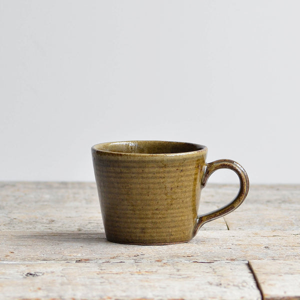 Stoneware Coffee Cup Mug, Green - Nom Living