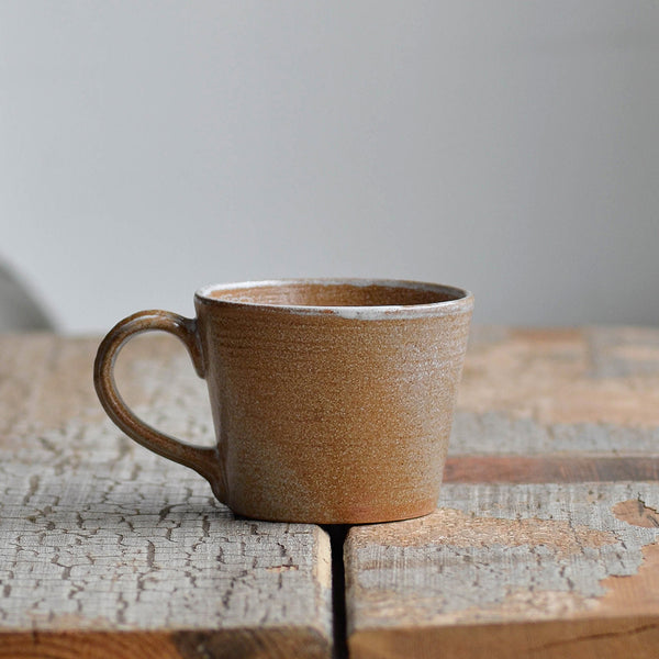 Ceramic Coffee Cup Mug, Rust, Americano - Nom Living