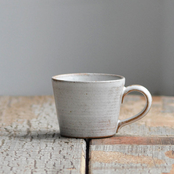 Stoneware Coffee Cup Mug, Snow-White, Americano - Nom Living