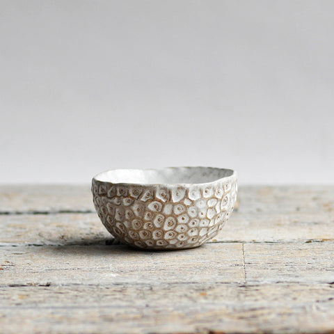 Small Coral Bowl, Snow White