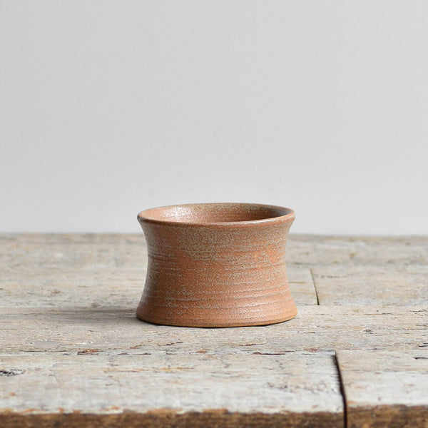 Stoneware Curve Candle Bowl-Rust - Nom Living