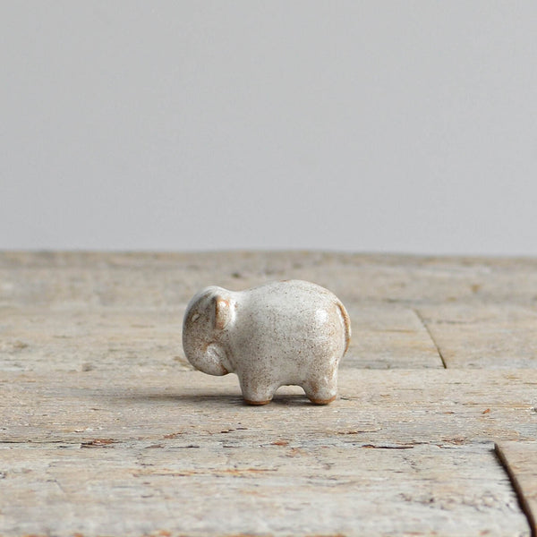 Stoneware Mini Elephant Sculpture Incense Holder - Nom Living