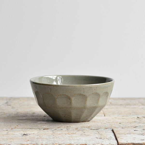 Stoneware Facet Breakfast Bowl Celadon - Nom Living