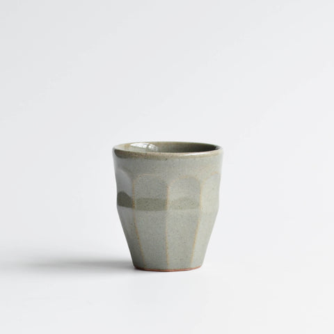 Facet Cup, Small, Celadon