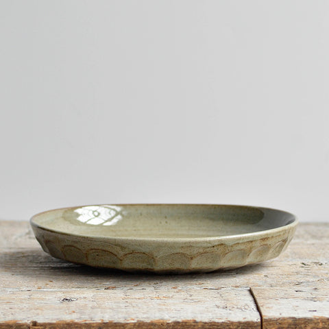 Facet Deep Dinner Plate - Celadon