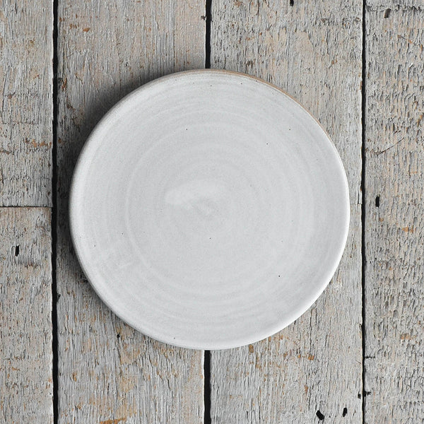 Nom Living - Stoneware Flat Plate, Large, Snow White, Alternate