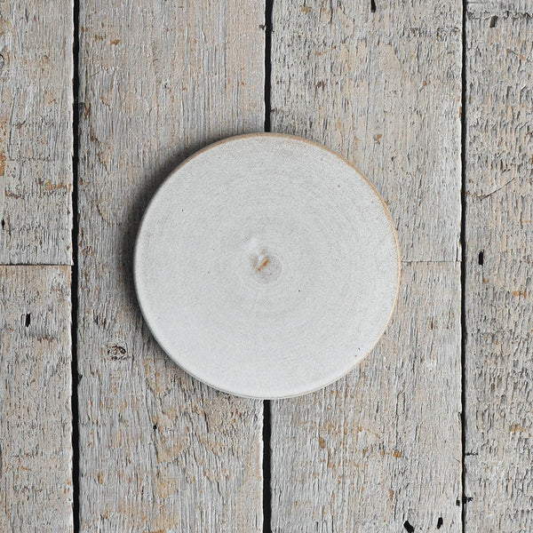 Nom Living - Stoneware Flat Plate, Medium, Snow White, Alternate