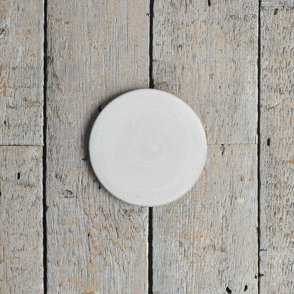 Nom Living - Stoneware Flat Plate, Small, Snow White