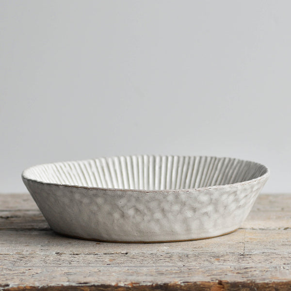 Organic Fluted Serving Dish