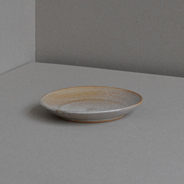 Nom Living - Stoneware Dessert Plate, Rust, Side view