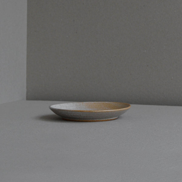 Nom Living - Stoneware Dessert Plate, Rust, Angle