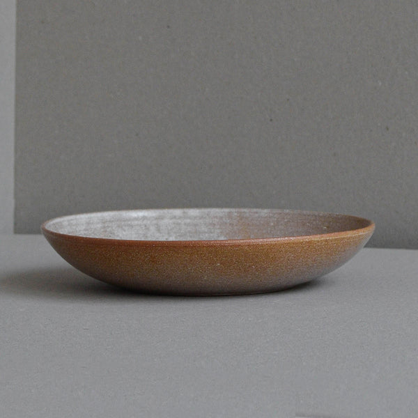Nom Living Hand Thrown Stoneware Pasta Bowl, Large, Rust, Single - Nom Living