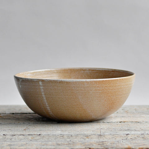 Hand Thrown Salad Bowl, Rust