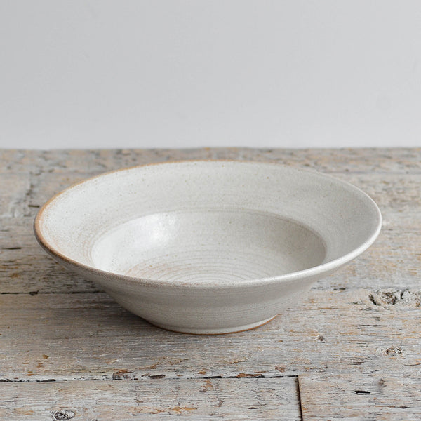 Ceramic Stoneware-Heritage-Large-Bowl-Snow-White - Nom Living