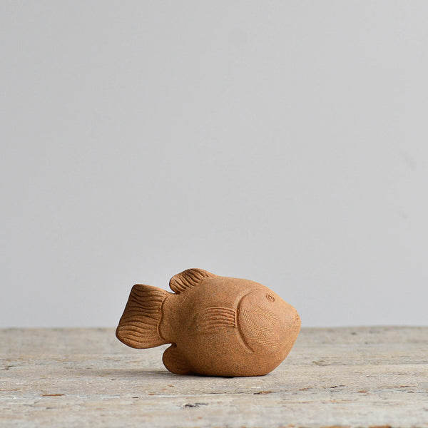 Ceramic Fish Incense Stick Holder, Unglazed - Nom Living