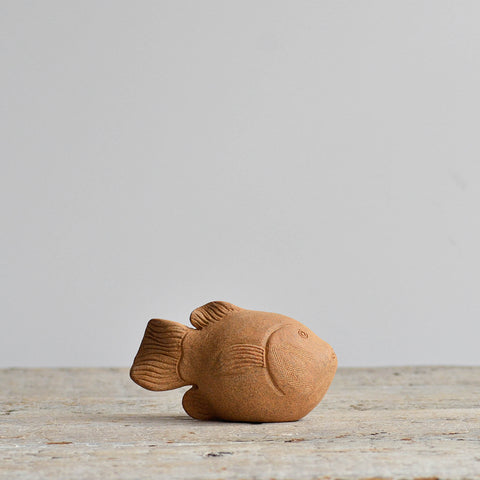 Ceramic Fish Incense Holder, Unglazed