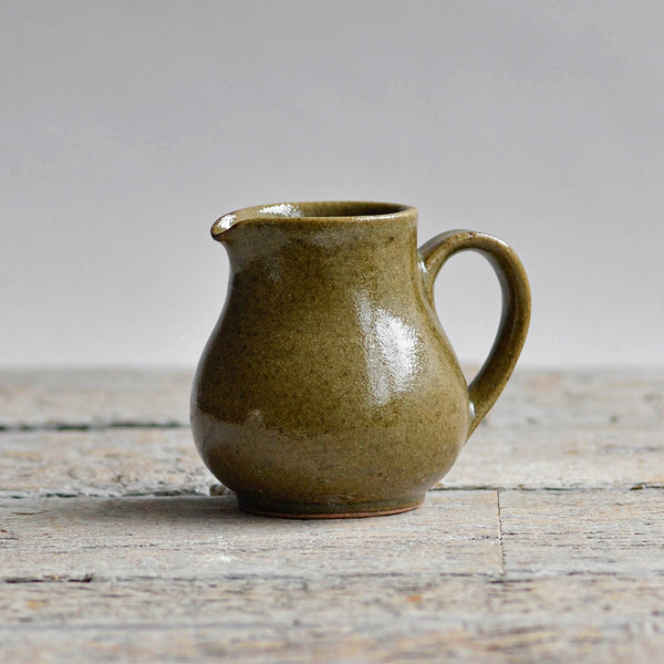 Ceramic Medium Jug with Handle, Green - Nom Living