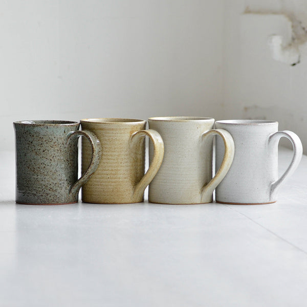 Stoneware Mug, Green, Yellow, White, Tea, Coffee, Hot Chocolate - Nom Living
